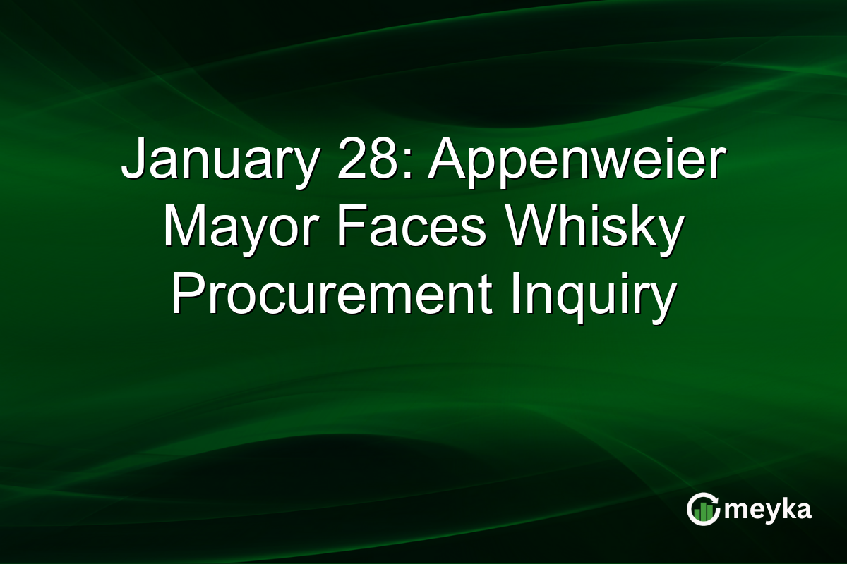 January 28: Appenweier Mayor Faces Whisky Procurement Inquiry