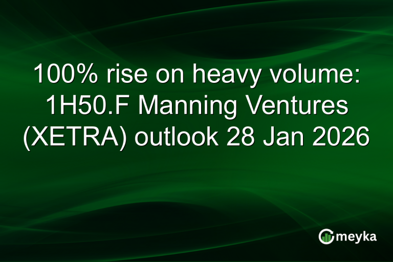 100% rise on heavy volume: 1H50.F Manning Ventures (XETRA) outlook 28 Jan 2026