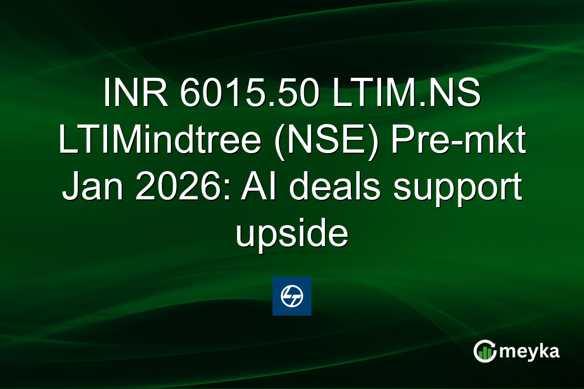 INR 6015.50 LTIM.NS LTIMindtree (NSE) Pre-mkt Jan 2026: AI deals support upside