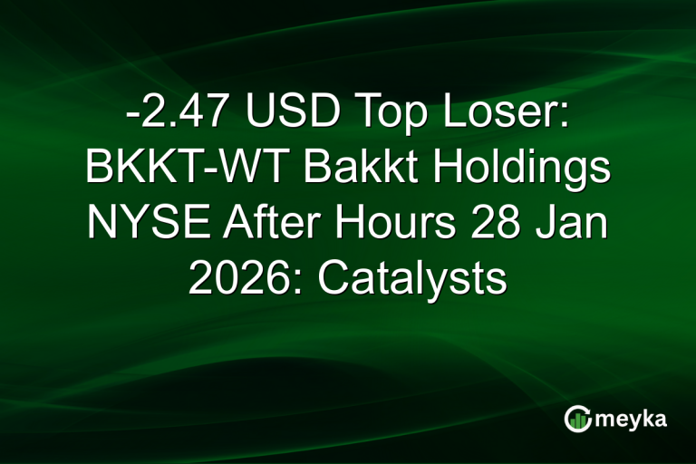-2.47 USD Top Loser: BKKT-WT Bakkt Holdings NYSE After Hours 28 Jan 2026: Catalysts