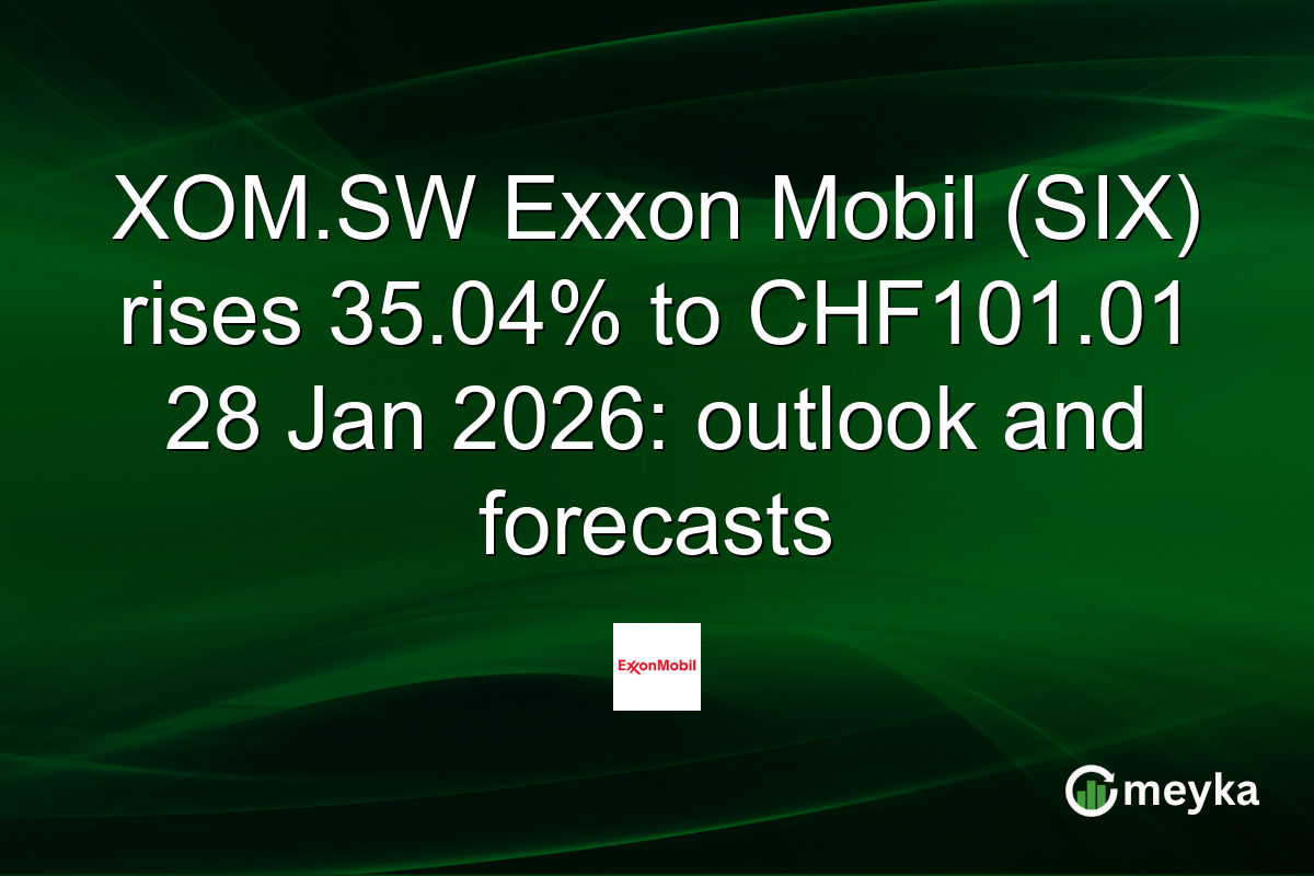 XOM.SW Exxon Mobil (SIX) rises 35.04% to CHF101.01 28 Jan 2026: outlook and forecasts