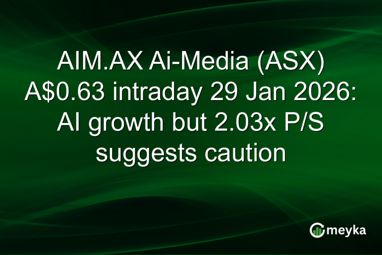 AIM.AX Ai-Media (ASX) A$0.63 intraday 29 Jan 2026: AI growth but 2.03x P/S suggests caution
