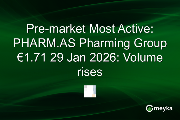 Pre-market Most Active: PHARM.AS Pharming Group €1.71 29 Jan 2026: Volume rises