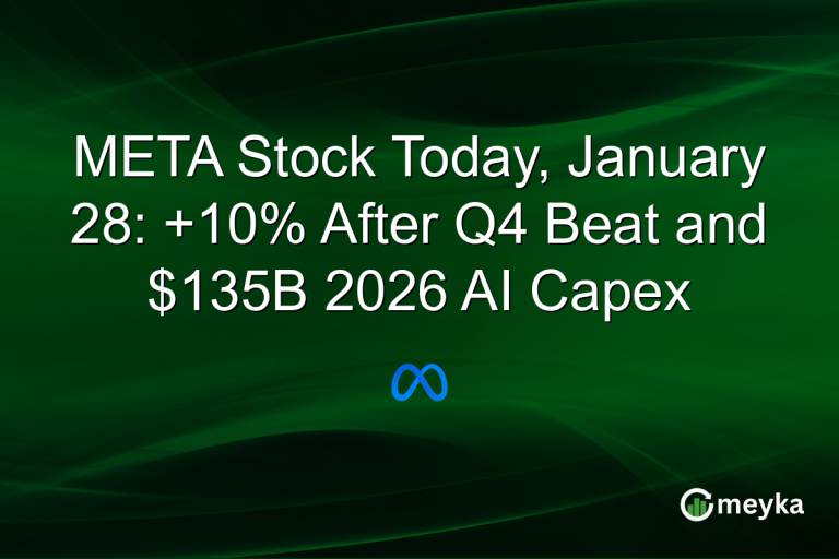 META Stock Today, January 28: +10% After Q4 Beat and $135B 2026 AI Capex