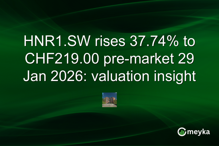 HNR1.SW rises 37.74% to CHF219.00 pre-market 29 Jan 2026: valuation insight