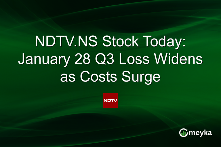NDTV.NS Stock Today: January 28 Q3 Loss Widens as Costs Surge