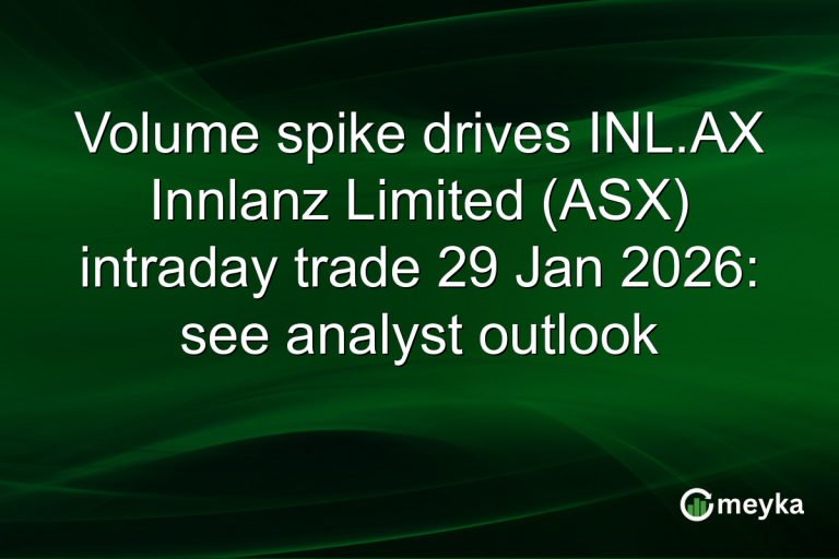 Volume spike drives INL.AX Innlanz Limited (ASX) intraday trade 29 Jan 2026: see analyst outlook