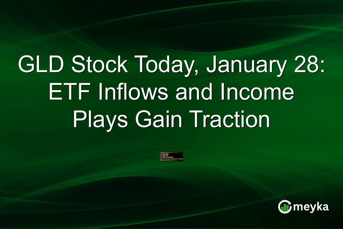 GLD Stock Today, January 28: ETF Inflows and Income Plays Gain Traction
