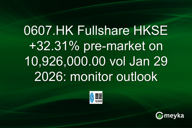 0607.HK Fullshare HKSE +32.31% pre-market on 10,926,000.00 vol Jan 29 2026: monitor outlook