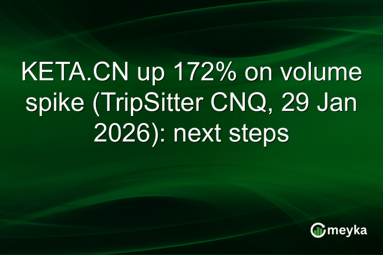 KETA.CN up 172% on volume spike (TripSitter CNQ, 29 Jan 2026): next steps