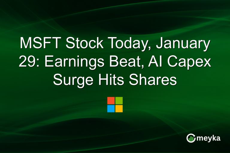 MSFT Stock Today, January 29: Earnings Beat, AI Capex Surge Hits Shares