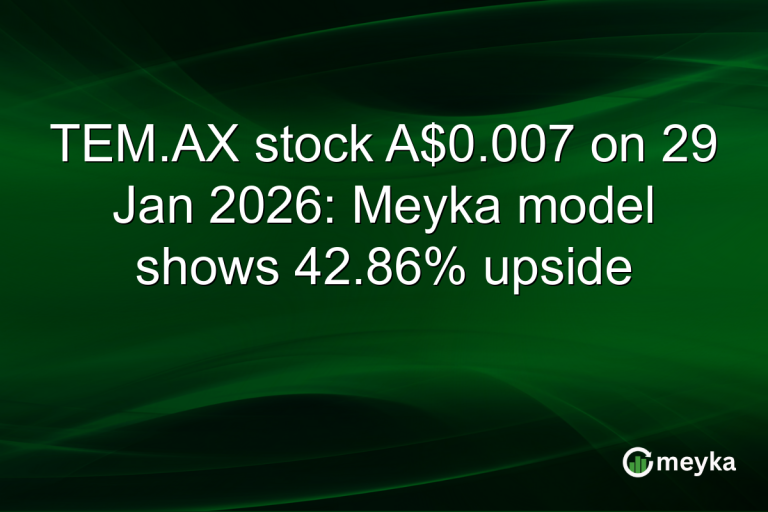 TEM.AX stock A$0.007 on 29 Jan 2026: Meyka model shows 42.86% upside