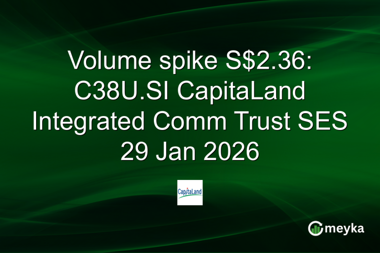 Volume spike S$2.36: C38U.SI CapitaLand Integrated Comm Trust SES 29 Jan 2026