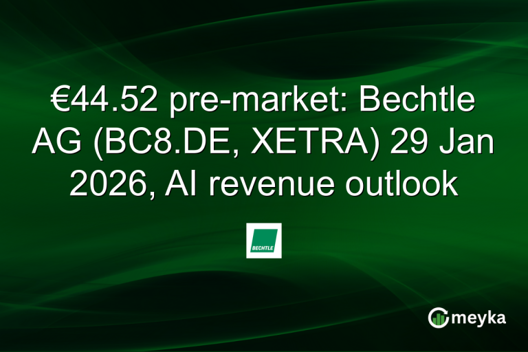 €44.52 pre-market: Bechtle AG (BC8.DE, XETRA) 29 Jan 2026, AI revenue outlook