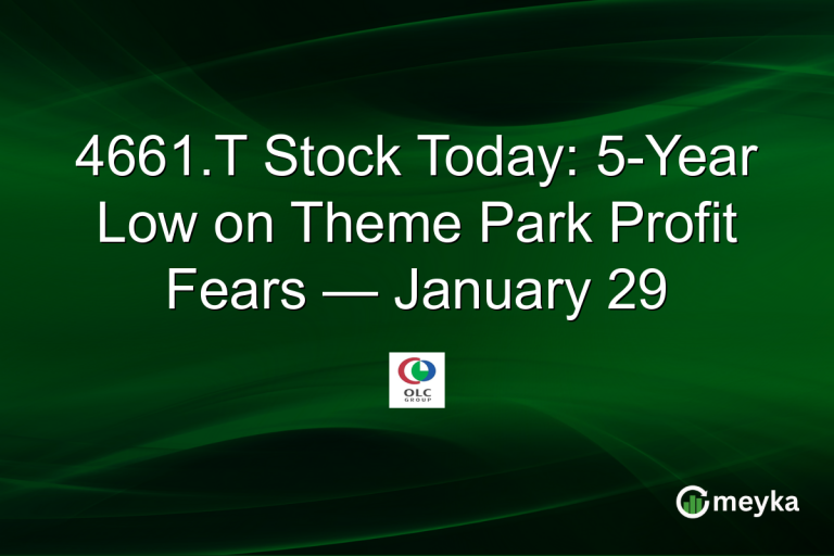 4661.T Stock Today: 5-Year Low on Theme Park Profit Fears — January 29