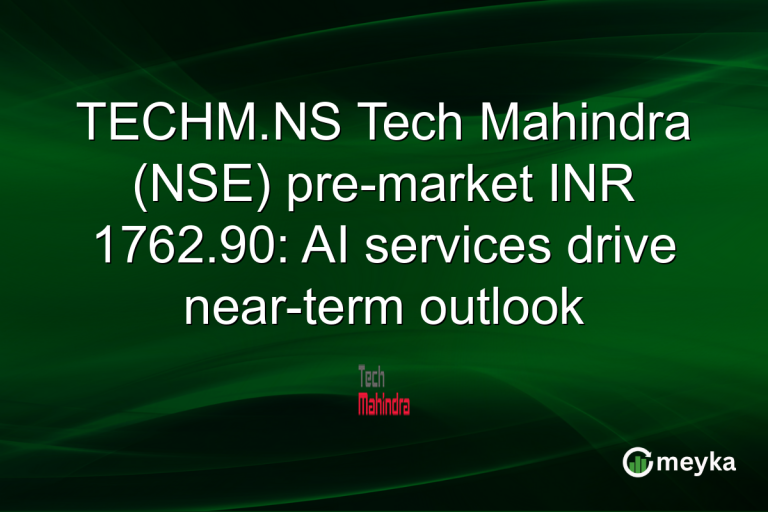 TECHM.NS Tech Mahindra (NSE) pre-market INR 1762.90: AI services drive near-term outlook