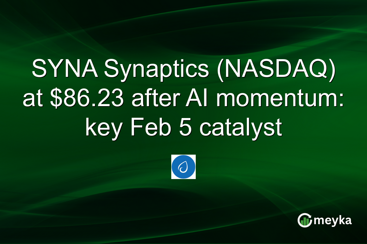 SYNA Synaptics (NASDAQ) at $86.23 after AI momentum: key Feb 5 catalyst