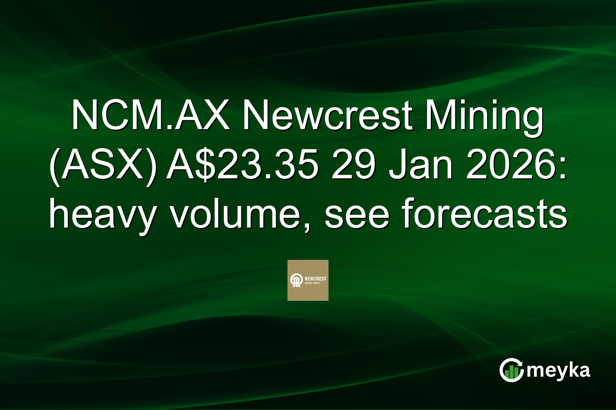 NCM.AX Newcrest Mining (ASX) A$23.35 29 Jan 2026: heavy volume, see forecasts