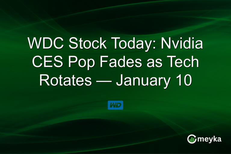 WDC Stock Today: Nvidia CES Pop Fades as Tech Rotates — January 10