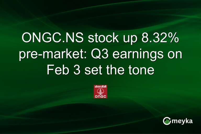 ONGC.NS stock up 8.32% pre-market: Q3 earnings on Feb 3 set the tone