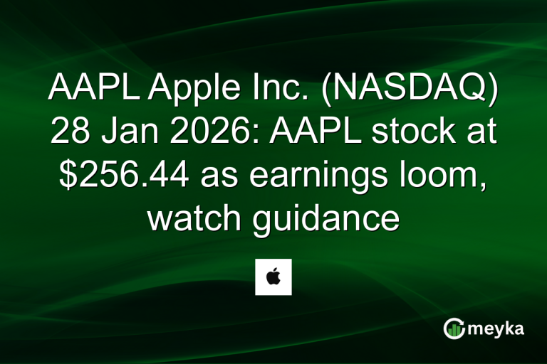 AAPL Apple Inc. (NASDAQ) 28 Jan 2026: AAPL stock at $256.44 as earnings loom, watch guidance