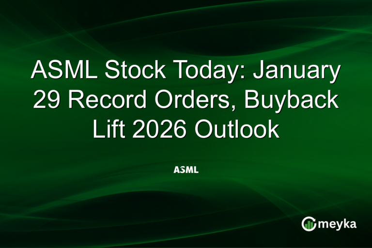 ASML Stock Today: January 29 Record Orders, Buyback Lift 2026 Outlook