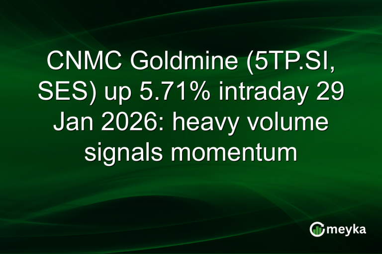CNMC Goldmine (5TP.SI, SES) up 5.71% intraday 29 Jan 2026: heavy volume signals momentum