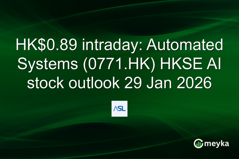 HK$0.89 intraday: Automated Systems (0771.HK) HKSE AI stock outlook 29 Jan 2026