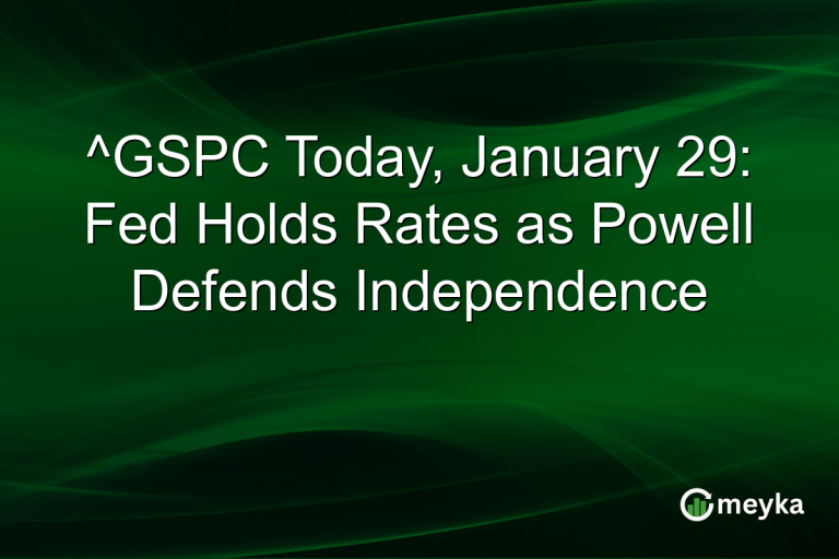 ^GSPC Today, January 29: Fed Holds Rates as Powell Defends Independence