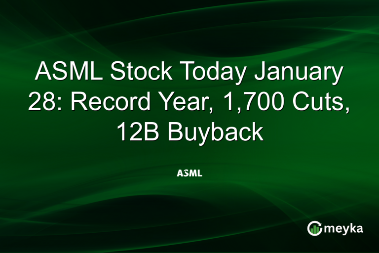 ASML Stock Today January 28: Record Year, 1,700 Cuts, 12B Buyback