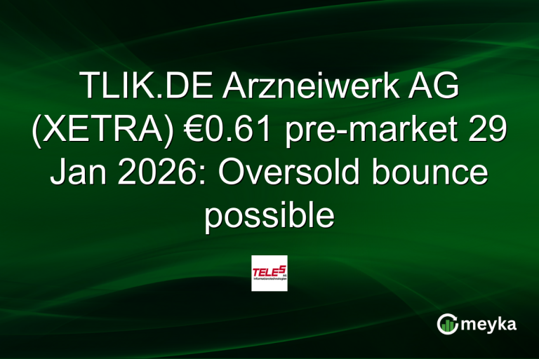 TLIK.DE Arzneiwerk AG (XETRA) €0.61 pre-market 29 Jan 2026: Oversold bounce possible