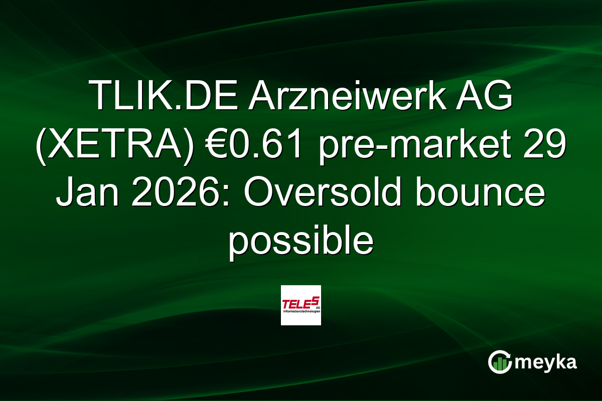 TLIK.DE Arzneiwerk AG (XETRA) €0.61 pre-market 29 Jan 2026: Oversold bounce possible