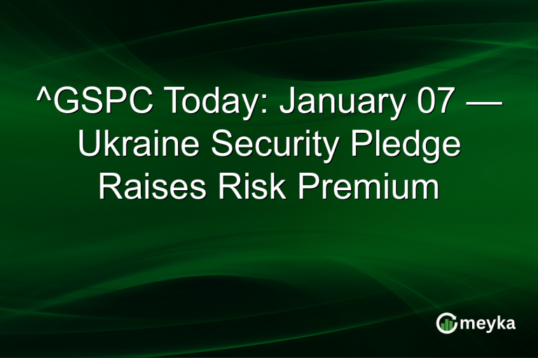 ^GSPC Today: January 07 — Ukraine Security Pledge Raises Risk Premium