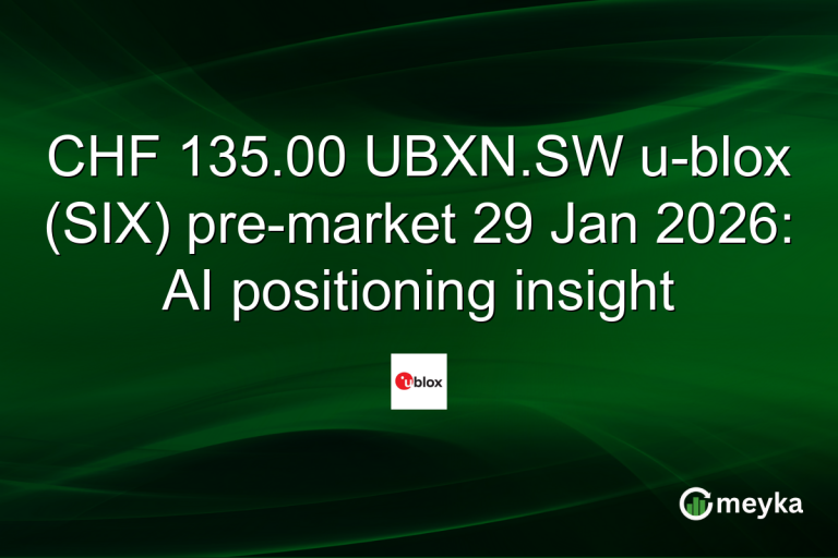 CHF 135.00 UBXN.SW u-blox (SIX) pre-market 29 Jan 2026: AI positioning insight