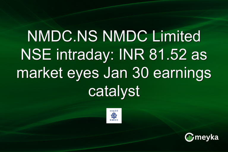 NMDC.NS NMDC Limited NSE intraday: INR 81.52 as market eyes Jan 30 earnings catalyst