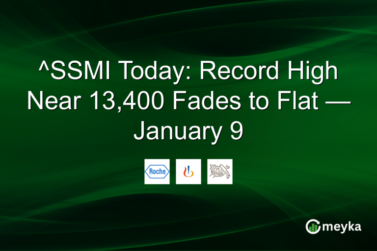 ^SSMI Today: Record High Near 13,400 Fades to Flat — January 9