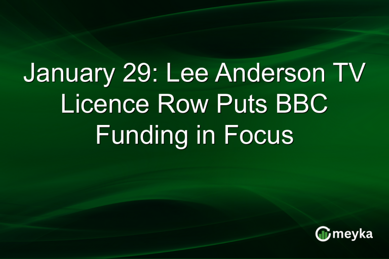 January 29: Lee Anderson TV Licence Row Puts BBC Funding in Focus