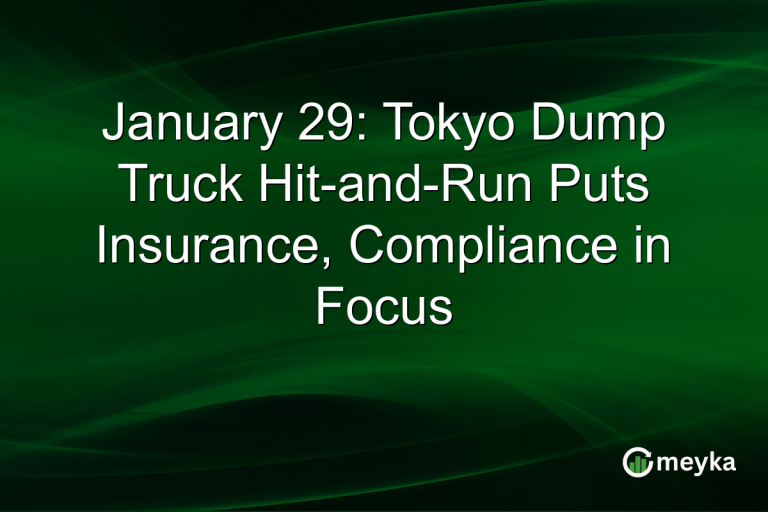 January 29: Tokyo Dump Truck Hit-and-Run Puts Insurance, Compliance in Focus