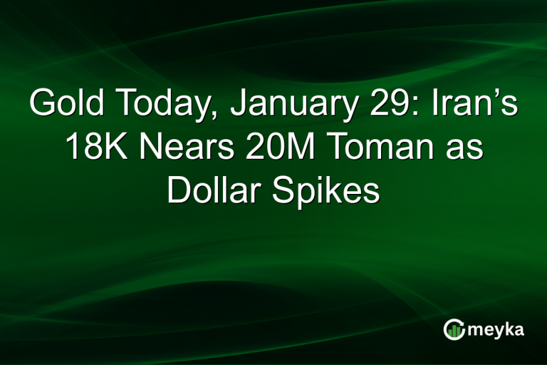 Gold Today, January 29: Iran’s 18K Nears 20M Toman as Dollar Spikes