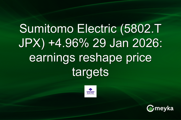 Sumitomo Electric (5802.T JPX) +4.96% 29 Jan 2026: earnings reshape price targets