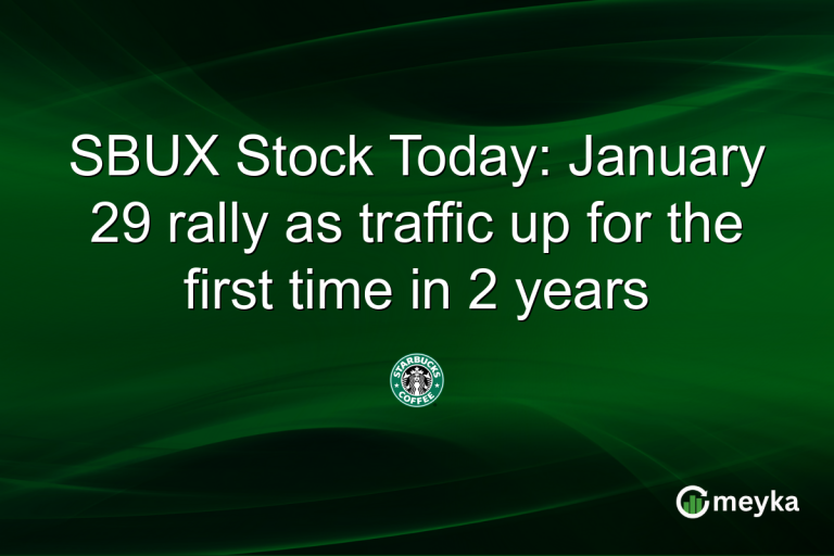 SBUX Stock Today: January 29 rally as traffic up for the first time in 2 years