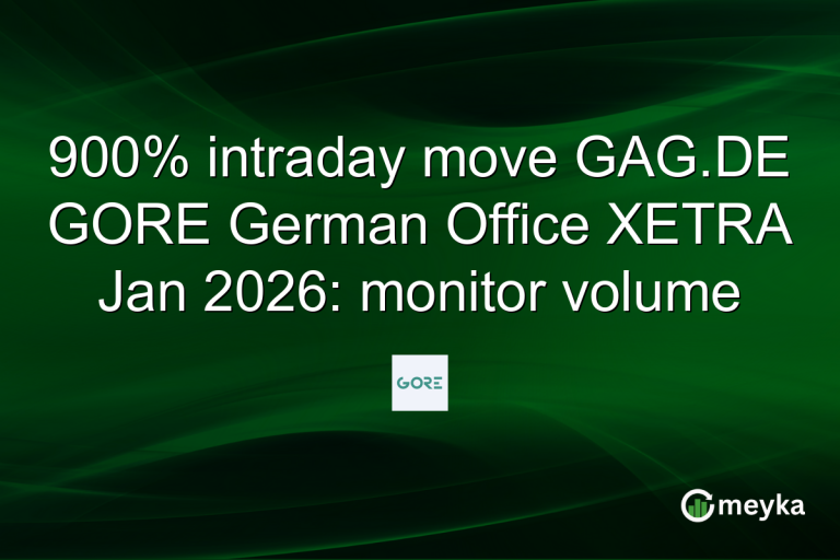 900% intraday move GAG.DE GORE German Office XETRA Jan 2026: monitor volume