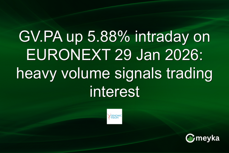 GV.PA up 5.88% intraday on EURONEXT 29 Jan 2026: heavy volume signals trading interest