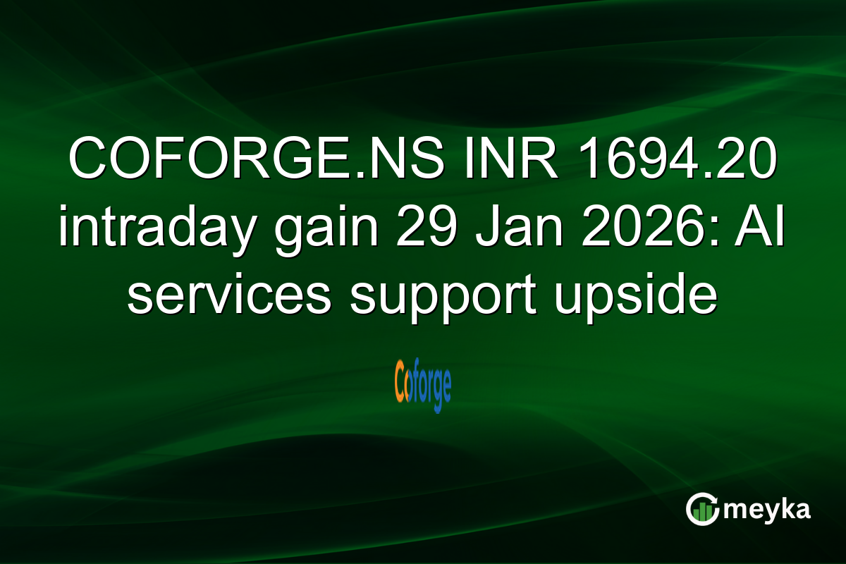 COFORGE.NS INR 1694.20 intraday gain 29 Jan 2026: AI services support upside