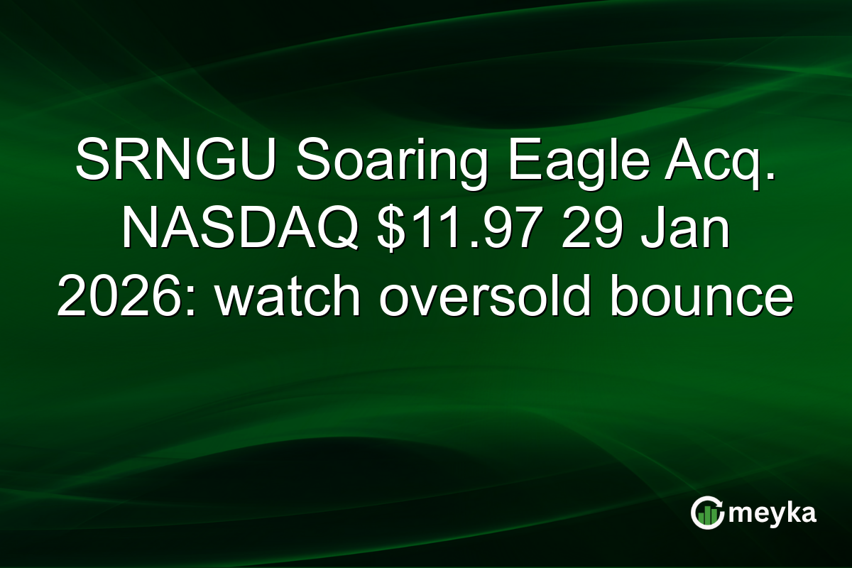 SRNGU Soaring Eagle Acq. NASDAQ $11.97 29 Jan 2026: watch oversold bounce