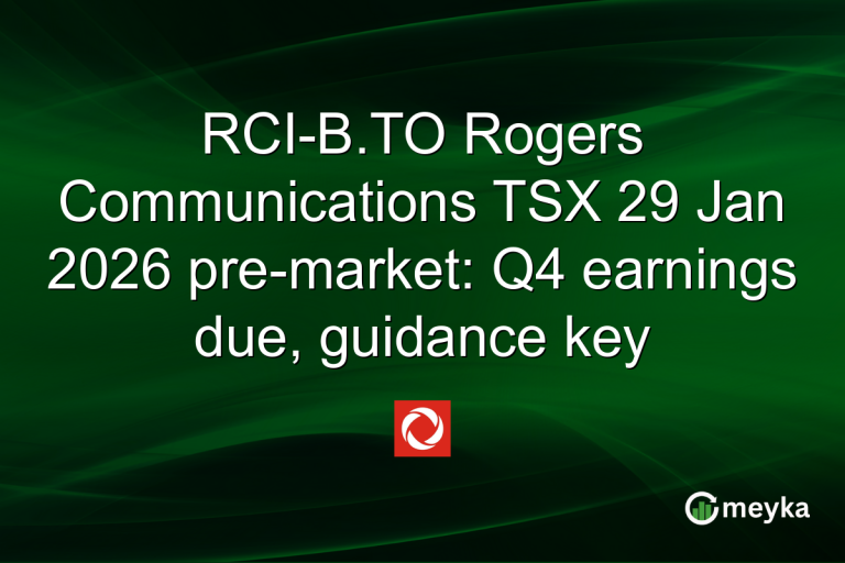 RCI-B.TO Rogers Communications TSX 29 Jan 2026 pre-market: Q4 earnings due, guidance key