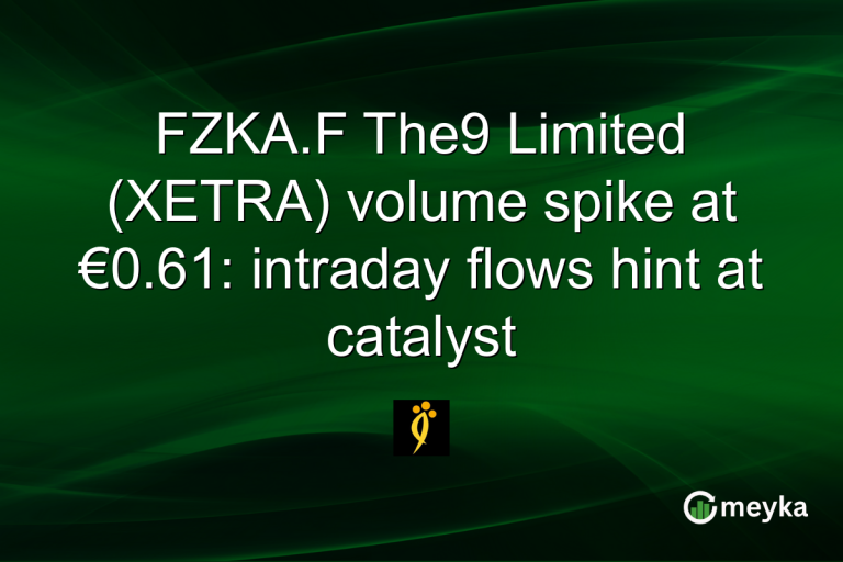 FZKA.F The9 Limited (XETRA) volume spike at €0.61: intraday flows hint at catalyst