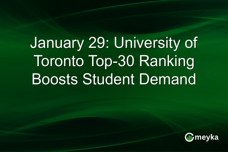 January 29: University of Toronto Top-30 Ranking Boosts Student Demand