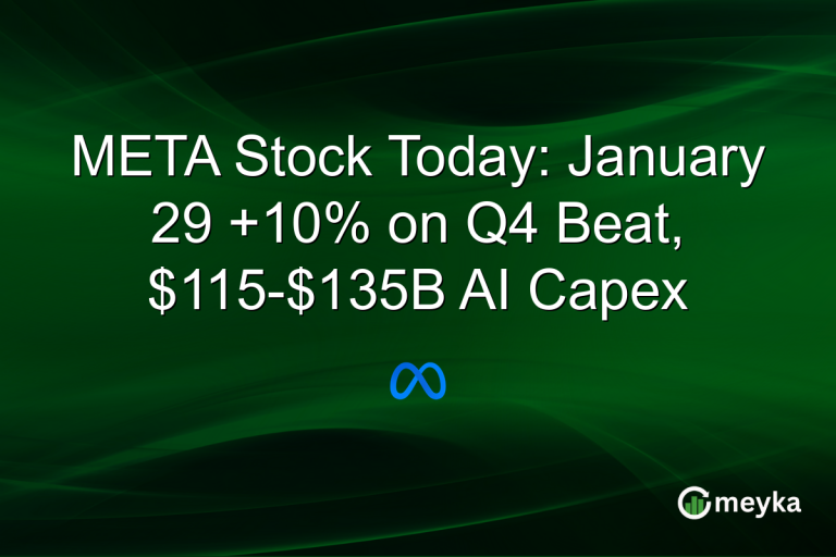 META Stock Today: January 29 +10% on Q4 Beat, $115-$135B AI Capex