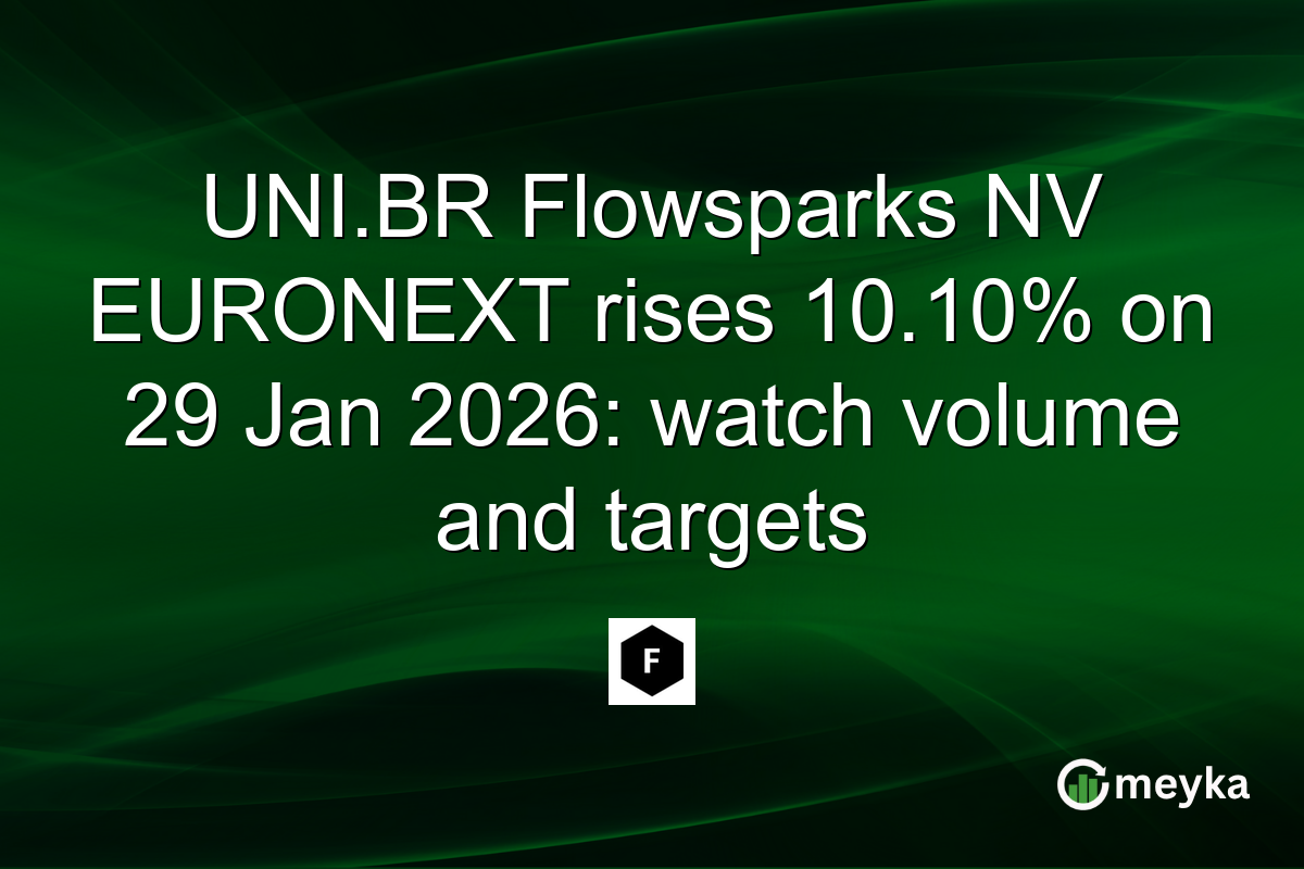 UNI.BR Flowsparks NV EURONEXT rises 10.10% on 29 Jan 2026: watch volume and targets